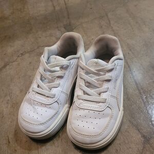 Puma White Sneakers Classic Design Durable Sole